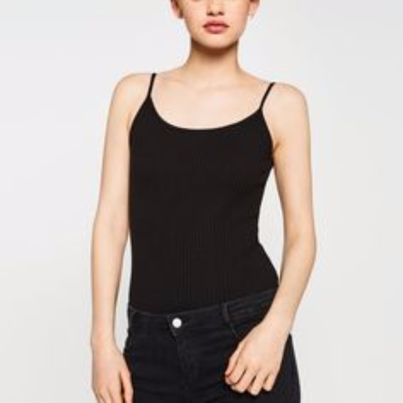 zara bodysuit black